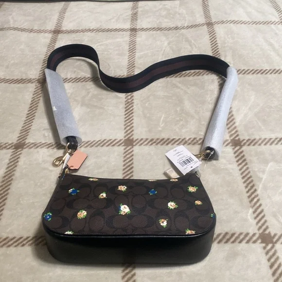 NWT Coach Signature Vintage Brown Black - Picture 2 of 7